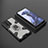 Silicone Matte Finish and Plastic Back Cover Case with Magnetic Finger Ring Stand KC3 for Xiaomi Mi 11T 5G