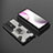 Silicone Matte Finish and Plastic Back Cover Case with Magnetic Finger Ring Stand KC5 for Vivo X70 Pro+ Plus 5G