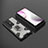 Silicone Matte Finish and Plastic Back Cover Case with Magnetic Finger Ring Stand KC5 for Vivo X70 Pro+ Plus 5G Black