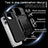 Silicone Matte Finish and Plastic Back Cover Case with Magnetic Finger Ring Stand KC7 for Apple iPhone 14 Pro