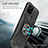 Silicone Matte Finish and Plastic Back Cover Case with Magnetic Finger Ring Stand MQ1 for Google Pixel 5