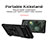 Silicone Matte Finish and Plastic Back Cover Case with Magnetic Finger Ring Stand MQ1 for Google Pixel 6 Pro 5G