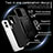 Silicone Matte Finish and Plastic Back Cover Case with Magnetic Finger Ring Stand MQ1 for Motorola Moto G53y 5G