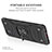 Silicone Matte Finish and Plastic Back Cover Case with Magnetic Finger Ring Stand MQ1 for Samsung Galaxy A31