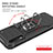 Silicone Matte Finish and Plastic Back Cover Case with Magnetic Finger Ring Stand MQ1 for Samsung Galaxy A70