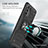 Silicone Matte Finish and Plastic Back Cover Case with Magnetic Finger Ring Stand MQ1 for Samsung Galaxy A91