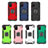 Silicone Matte Finish and Plastic Back Cover Case with Magnetic Finger Ring Stand MQ1 for Samsung Galaxy F02S SM-E025F