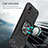 Silicone Matte Finish and Plastic Back Cover Case with Magnetic Finger Ring Stand MQ1 for Samsung Galaxy M01 Core