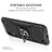 Silicone Matte Finish and Plastic Back Cover Case with Magnetic Finger Ring Stand MQ1 for Samsung Galaxy M10