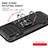 Silicone Matte Finish and Plastic Back Cover Case with Magnetic Finger Ring Stand MQ1 for Samsung Galaxy M10