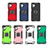 Silicone Matte Finish and Plastic Back Cover Case with Magnetic Finger Ring Stand MQ1 for Samsung Galaxy M32 5G