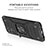 Silicone Matte Finish and Plastic Back Cover Case with Magnetic Finger Ring Stand MQ1 for Samsung Galaxy S20 Plus