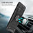 Silicone Matte Finish and Plastic Back Cover Case with Magnetic Finger Ring Stand MQ1 for Samsung Galaxy S20 Plus