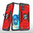 Silicone Matte Finish and Plastic Back Cover Case with Magnetic Finger Ring Stand MQ1 for Samsung Galaxy S20 Plus