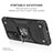 Silicone Matte Finish and Plastic Back Cover Case with Magnetic Finger Ring Stand MQ1 for Xiaomi Mi 10T 5G