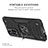 Silicone Matte Finish and Plastic Back Cover Case with Magnetic Finger Ring Stand MQ1 for Xiaomi Mi 11i 5G (2022)