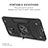 Silicone Matte Finish and Plastic Back Cover Case with Magnetic Finger Ring Stand MQ1 for Xiaomi Mi 11T 5G