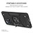 Silicone Matte Finish and Plastic Back Cover Case with Magnetic Finger Ring Stand MQ1 for Xiaomi Mi 11T Pro 5G