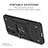 Silicone Matte Finish and Plastic Back Cover Case with Magnetic Finger Ring Stand MQ1 for Xiaomi Poco F3 5G