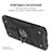 Silicone Matte Finish and Plastic Back Cover Case with Magnetic Finger Ring Stand MQ1 for Xiaomi Poco M2