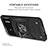 Silicone Matte Finish and Plastic Back Cover Case with Magnetic Finger Ring Stand MQ1 for Xiaomi Poco M4 5G