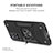 Silicone Matte Finish and Plastic Back Cover Case with Magnetic Finger Ring Stand MQ1 for Xiaomi Poco M4 Pro 5G