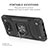 Silicone Matte Finish and Plastic Back Cover Case with Magnetic Finger Ring Stand MQ1 for Xiaomi Poco X3