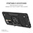 Silicone Matte Finish and Plastic Back Cover Case with Magnetic Finger Ring Stand MQ1 for Xiaomi Redmi Note 10 Pro 4G