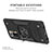 Silicone Matte Finish and Plastic Back Cover Case with Magnetic Finger Ring Stand MQ1 for Xiaomi Redmi Note 10 Pro Max