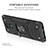 Silicone Matte Finish and Plastic Back Cover Case with Magnetic Finger Ring Stand MQ1 for Xiaomi Redmi Note 9S