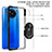 Silicone Matte Finish and Plastic Back Cover Case with Magnetic Finger Ring Stand MQ2 for Xiaomi Poco X3 Pro