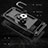 Silicone Matte Finish and Plastic Back Cover Case with Magnetic Finger Ring Stand MQ3 for Google Pixel 7 Pro 5G