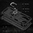 Silicone Matte Finish and Plastic Back Cover Case with Magnetic Finger Ring Stand MQ3 for Huawei Honor 50 Lite