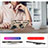 Silicone Matte Finish and Plastic Back Cover Case with Magnetic Finger Ring Stand MQ3 for Oppo Reno5 Lite