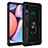 Silicone Matte Finish and Plastic Back Cover Case with Magnetic Finger Ring Stand MQ3 for Samsung Galaxy A10s