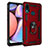 Silicone Matte Finish and Plastic Back Cover Case with Magnetic Finger Ring Stand MQ3 for Samsung Galaxy A10s