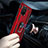 Silicone Matte Finish and Plastic Back Cover Case with Magnetic Finger Ring Stand MQ3 for Samsung Galaxy M80S