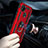 Silicone Matte Finish and Plastic Back Cover Case with Magnetic Finger Ring Stand MQ3 for Xiaomi POCO C3