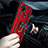 Silicone Matte Finish and Plastic Back Cover Case with Magnetic Finger Ring Stand MQ3 for Xiaomi Redmi 9 Activ