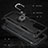 Silicone Matte Finish and Plastic Back Cover Case with Magnetic Finger Ring Stand MQ3 for Xiaomi Redmi Note 10 Pro 4G