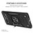 Silicone Matte Finish and Plastic Back Cover Case with Magnetic Finger Ring Stand MQ4 for Google Pixel 6a 5G