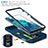 Silicone Matte Finish and Plastic Back Cover Case with Magnetic Finger Ring Stand MQ5 for Samsung Galaxy S20 FE 4G