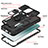 Silicone Matte Finish and Plastic Back Cover Case with Magnetic Finger Ring Stand MQ5 for Xiaomi Redmi Note 10 4G
