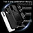 Silicone Matte Finish and Plastic Back Cover Case with Magnetic Finger Ring Stand MQ6 for Motorola Moto G Play (2023)