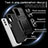 Silicone Matte Finish and Plastic Back Cover Case with Magnetic Finger Ring Stand MQ7 for Samsung Galaxy A13 5G