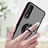 Silicone Matte Finish and Plastic Back Cover Case with Magnetic Finger Ring Stand QW2 for Samsung Galaxy A70