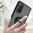 Silicone Matte Finish and Plastic Back Cover Case with Magnetic Finger Ring Stand QW2 for Samsung Galaxy S20 FE (2022) 5G