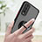 Silicone Matte Finish and Plastic Back Cover Case with Magnetic Finger Ring Stand QW2 for Vivo Y12s (2021)