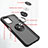 Silicone Matte Finish and Plastic Back Cover Case with Magnetic Finger Ring Stand QW2 for Xiaomi Poco M5S