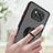 Silicone Matte Finish and Plastic Back Cover Case with Magnetic Finger Ring Stand QW2 for Xiaomi Poco X3